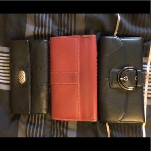 3 Designer Wallets...2 Coach/1 Brighton